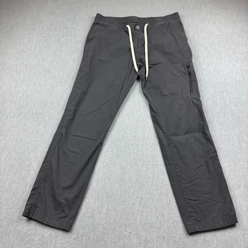 Vuori Pants Womens Large 30X28 Gray Ripstop Charcoal Cargo Hiking Outdoor Trail